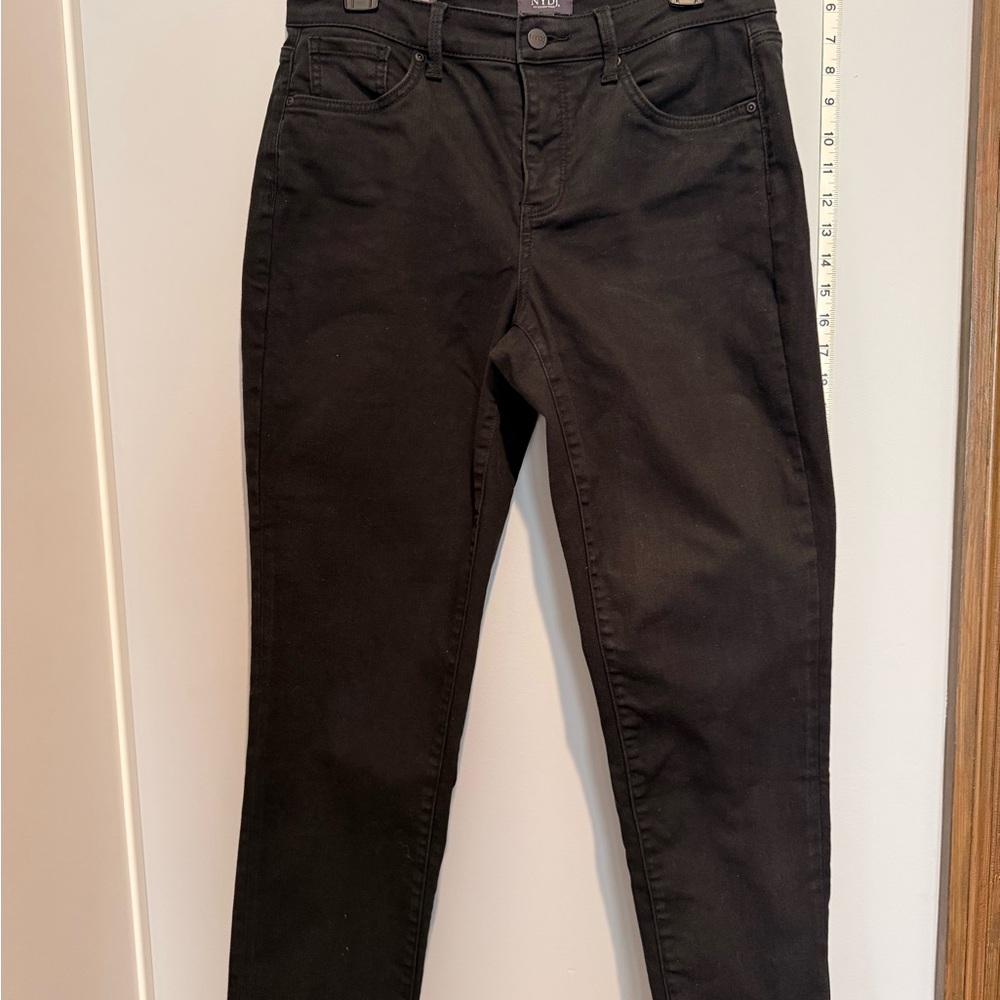 NYDJ Margot Girlfriend Black Lift X Tuck Skinny Jeans